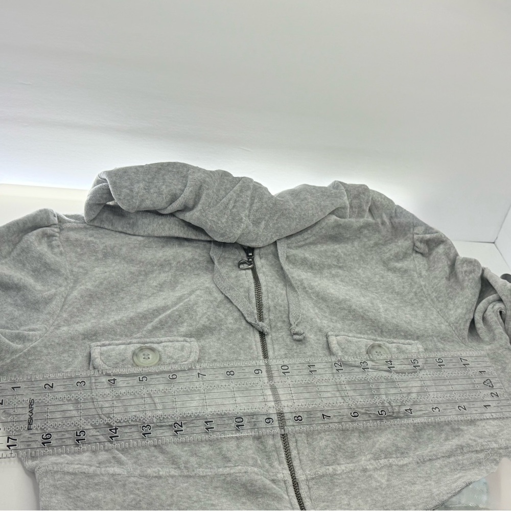 Arizona Jean Company Light Gray Cropped Hoodie - Picture 8 of 9